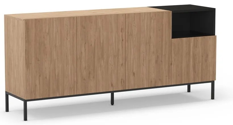 Comodă în culoare naturală 180x80 cm Cailin – Marckeric