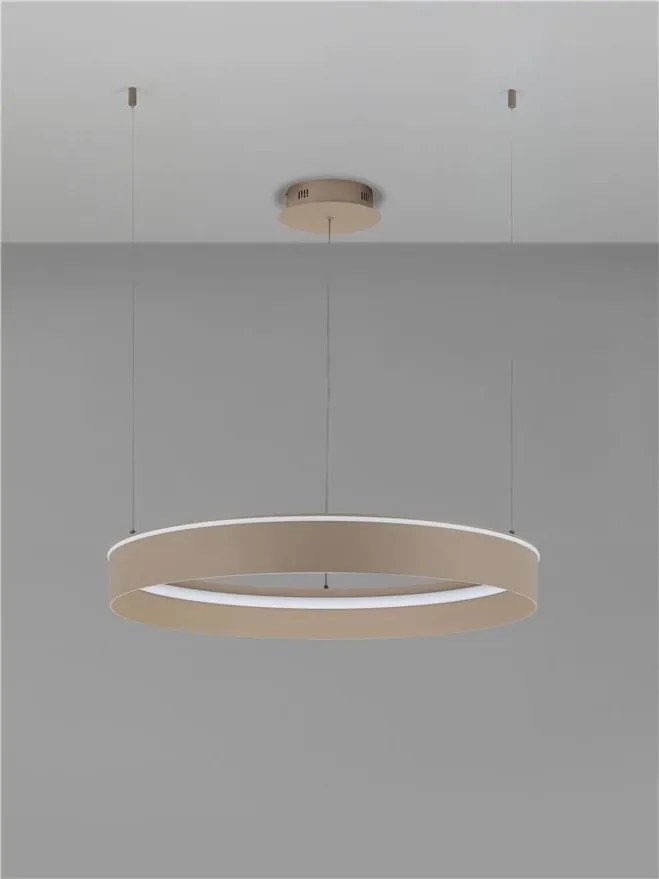 Lustra LED design circular OLIVIA bej D-78cm