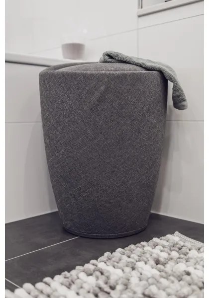 WENKO 22448100 - Taburet CANDY 36 x 50,5 cm, gri/negru