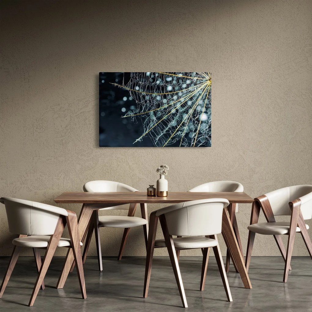 Tablou - Floare cu pânză de pâianjen (90x60 cm)