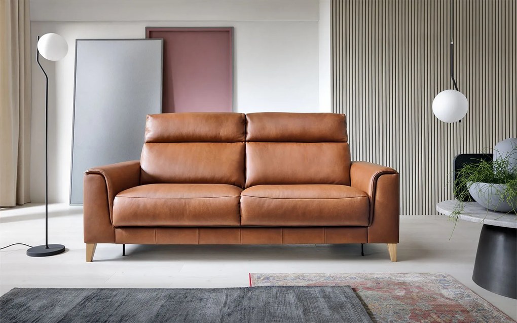 Canapea lemn masiv LEGATO, 178 × 103 × 101 cm