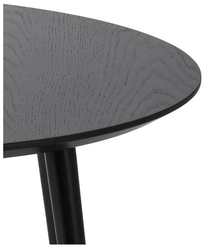 Măsuțe de cafea negre 2 buc. rotunde ø 88 cm Adda – Unique Furniture