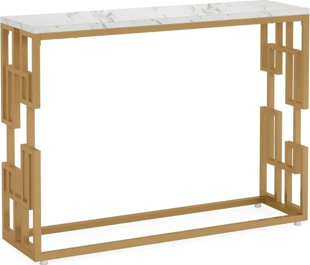 Consola Asia din metal auriu,108x80x30 cm