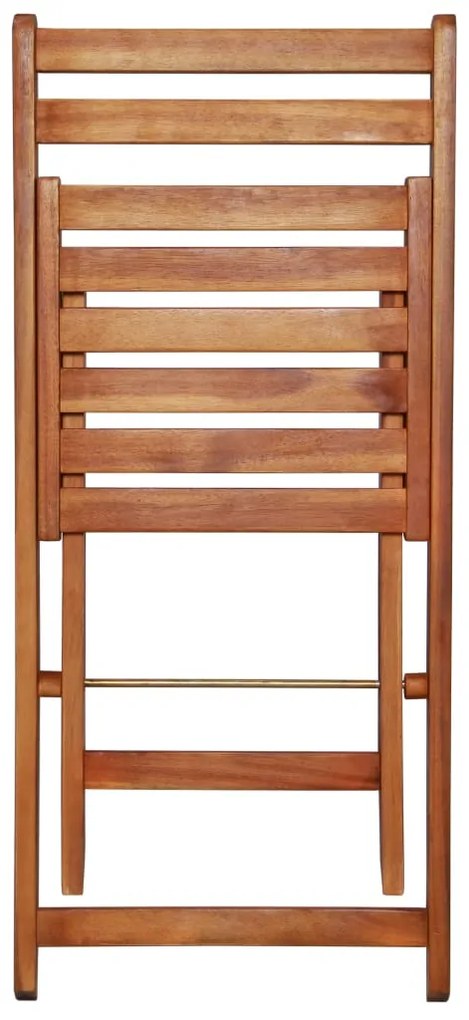 Set bistro pliabil din 3 piese Culoare maro, HOUTEN