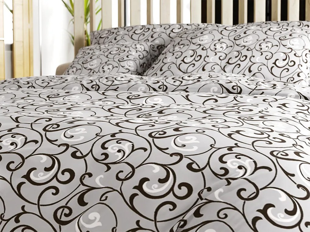 Lenjerie de pat din polibumbac ORIENT POLY gri Dimensiune lenjerie de pat: 70 x 90 cm | 140 x 220 cm