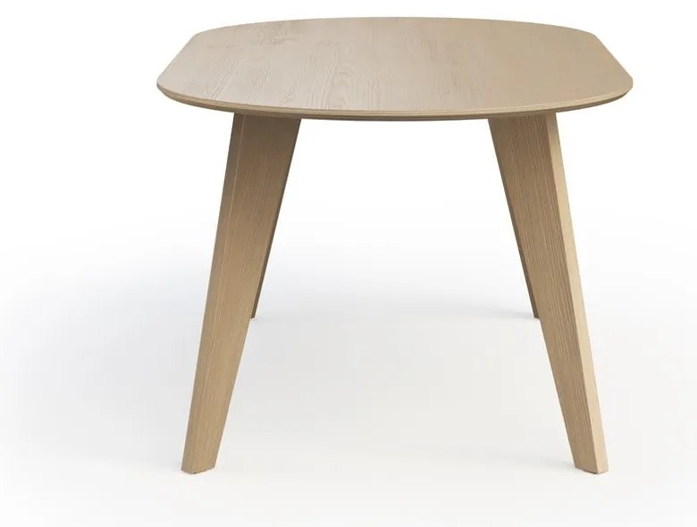 Masă de dining cu blat cu aspect de lemn de stejar 100x180 cm Lago – TemaHome