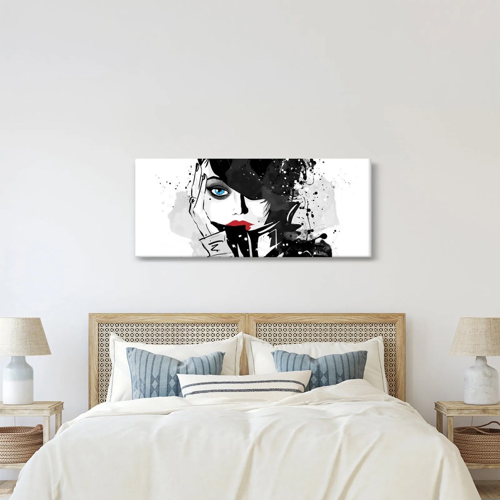 Tablou - Femeia misterioasă (120x50 cm)