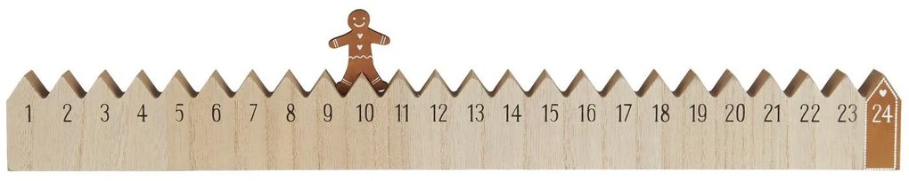 IB Laursen Calendar de Craciun din lemn WALKING GINGERBREAD MAN