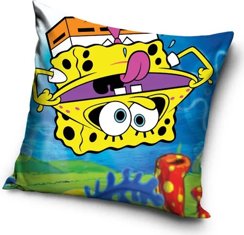 Față de pernă Sponge Bob Cu picioarele în sus, 40 x 40 cm
