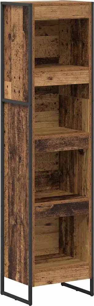 vidaXL Dulap pentru cărți Lemn Vechi 80 x 30 x 155 cm Lemn compozit