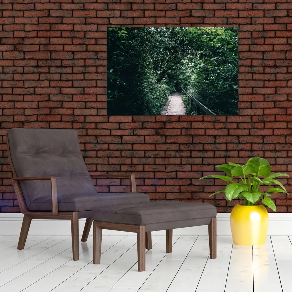 Tablou - Drumul prin pădure (90x60 cm)