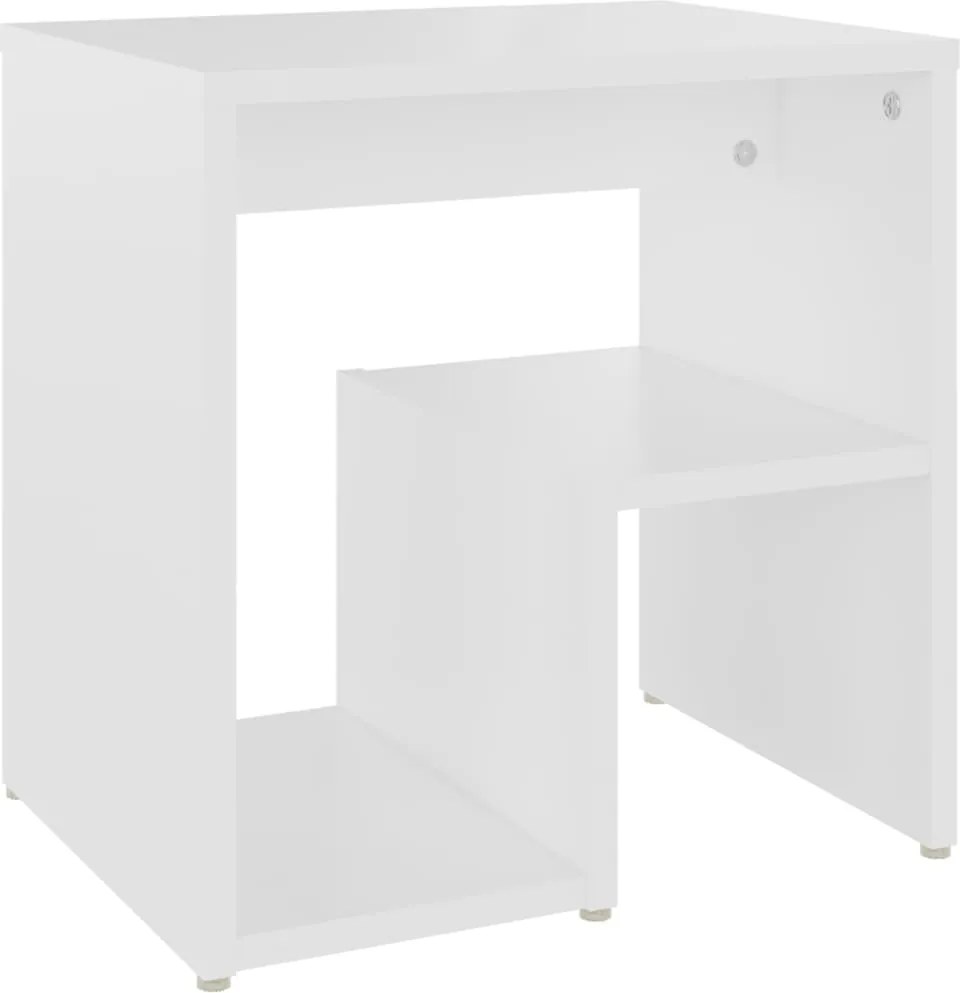 vidaXL Noptieră, alb, 40 x 30 x 40 cm, PAL