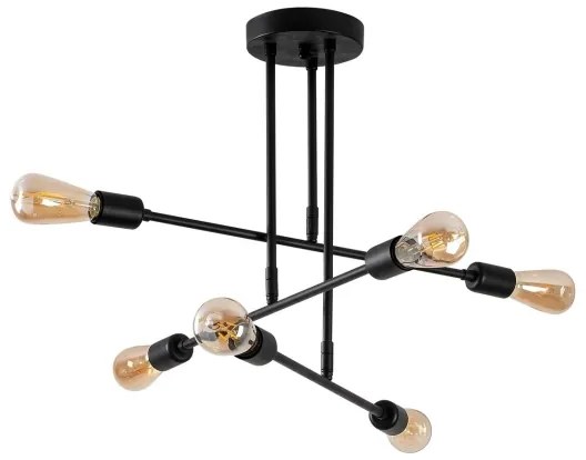 Lustră pe tijă FLOWER 6xE27/40W/230V