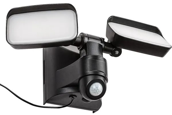 Rabalux 77091 - LED lampă solară de perete LESZNO 2xLED/5W/3,7V IP54 negru