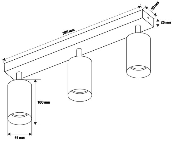 Brilagi - Spot LED dimabil SELE 3xGU10/4,8W/230V alb
