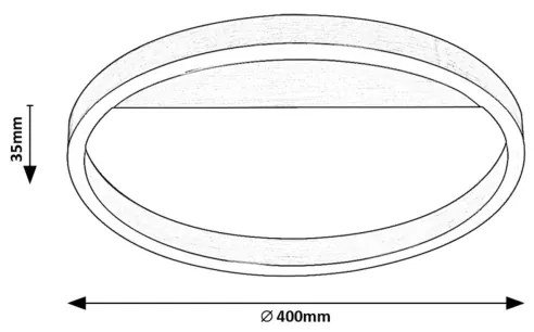 Rabalux 71311 - Plafonieră LED THRAC, 20 W, 230 V, crom mat