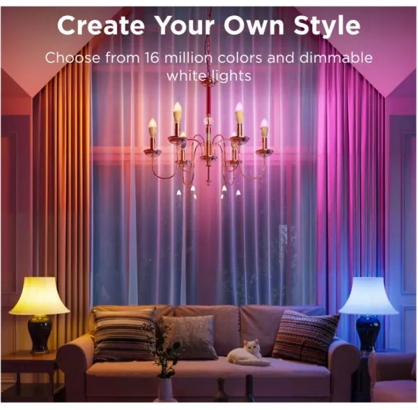 SET 2x bec LED RGBWW dimabil Govee E14/5W/230V 2700-6500K Wi-Fi