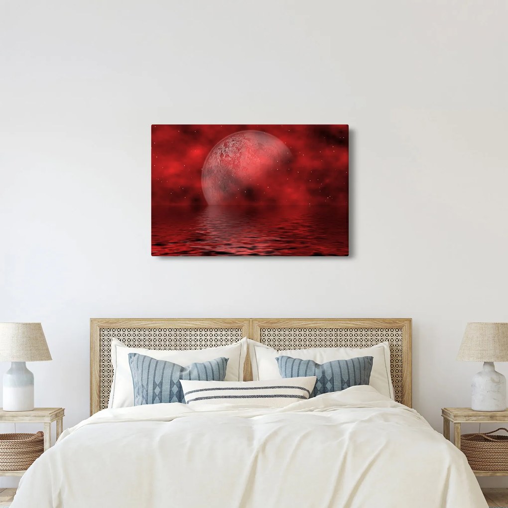 Tablou - Luna pe nivelul apei (90x60 cm)