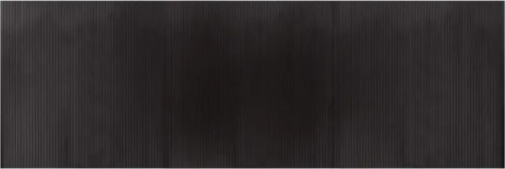 vidaXL Covor dreptunghiular, maro închis, 100x300 cm, bambus