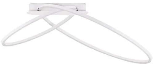 Lustra LED aplicata design modern minimalist KIKLOS alb