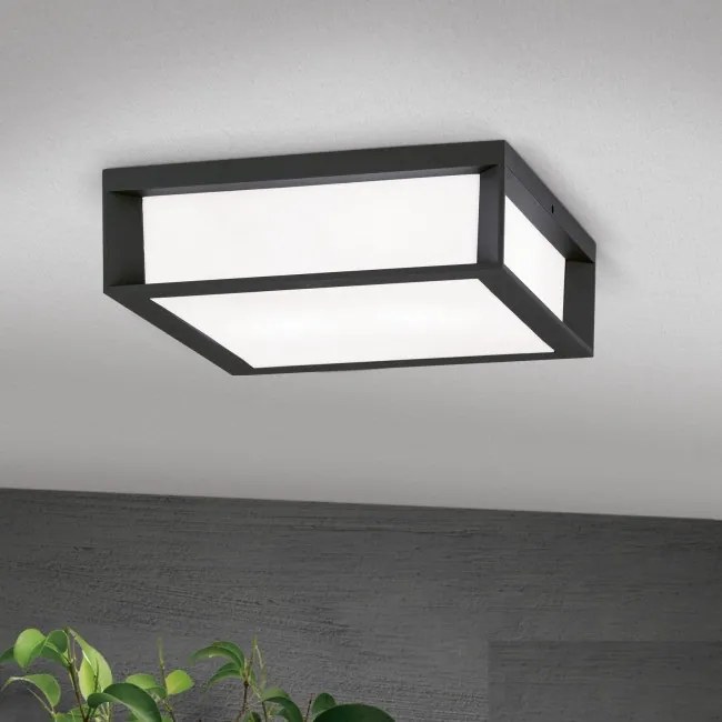 Aplica de perete sau tavan exterior, protectie IP44, Henry antracit