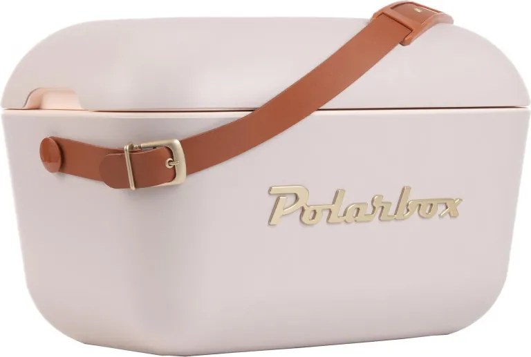 Geanta frigorifica Polarbox Gold, 12 litri, Polistiren AIRPOP, 5-15°C pana la 24 h, Roz/Auriu
