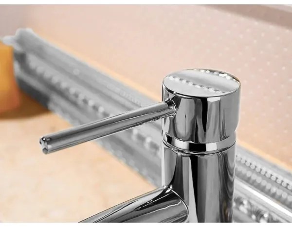 REA-B4101 - Baterie pentru lavoar LUNGO, înălțime 16,5 cm, crom lucios