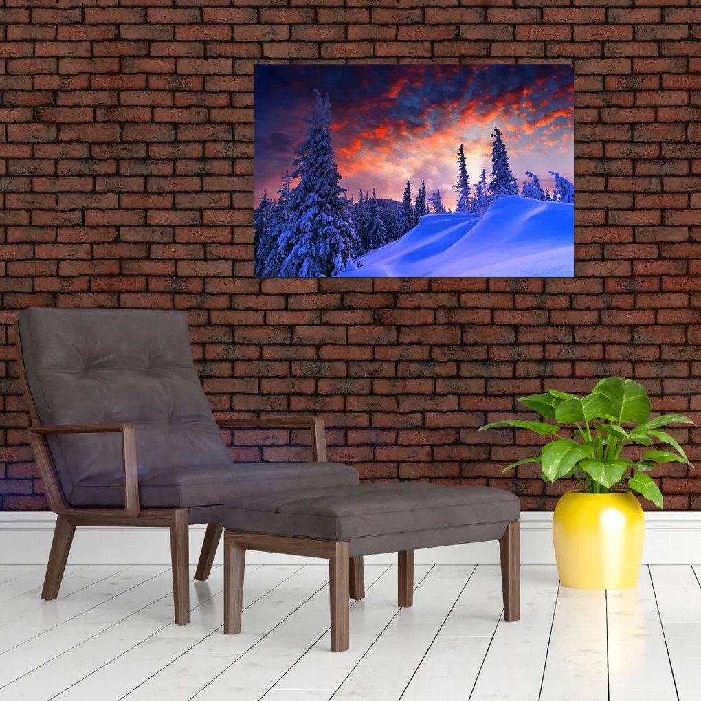 Tablou - Amurg dev iarnă (90x60 cm)