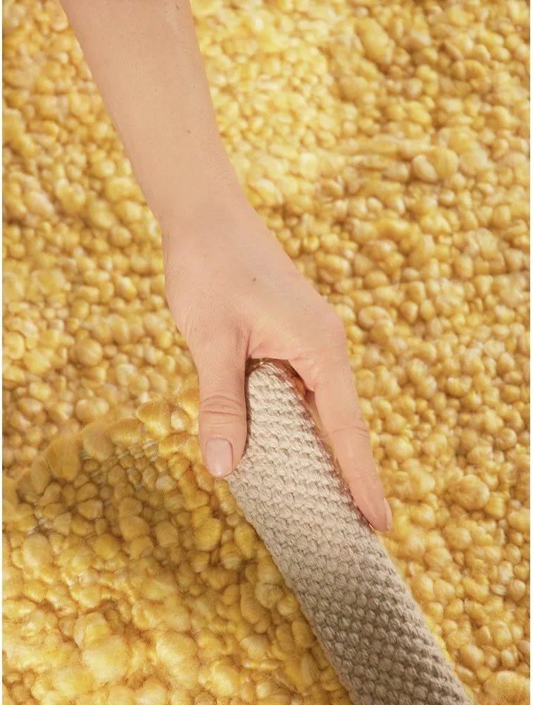 Covor galben țesut manual din material bouclé 160x230 cm Notting Hill Portobello – Ted Baker