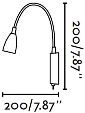 FARO 41019 - Corp de iluminat perete LOKE LED/3W/230V