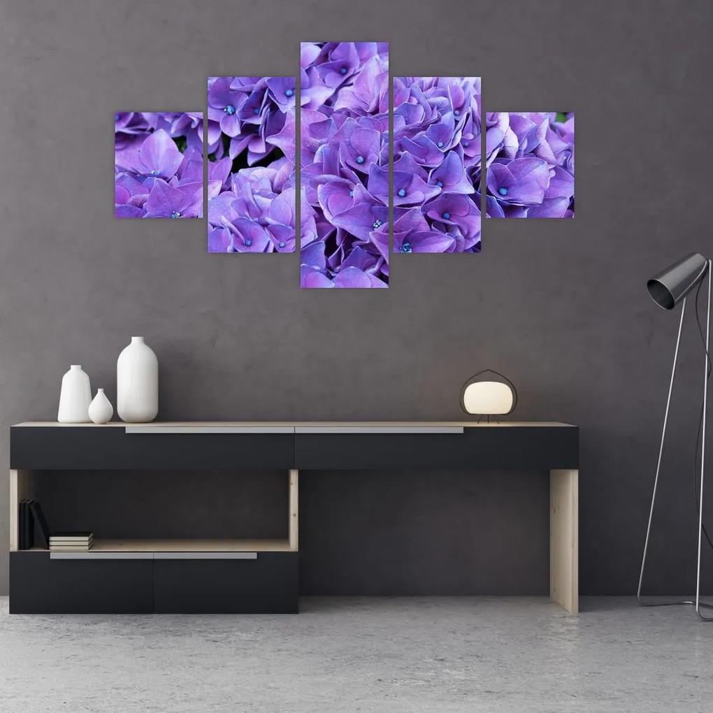 Tablou  cu flori violete (125x70 cm), în 40 de alte dimensiuni noi