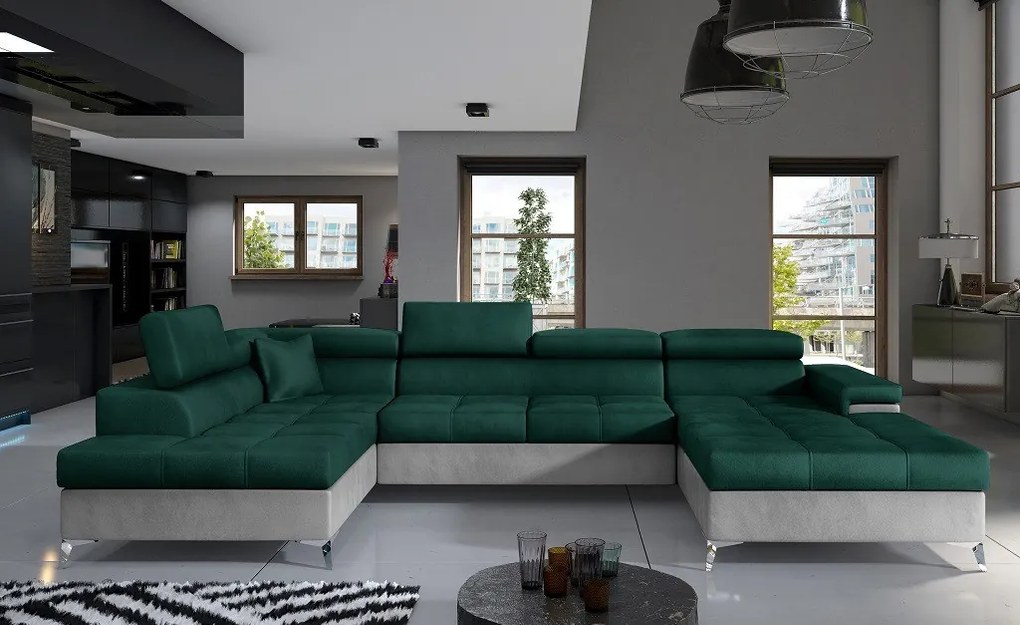Coltar living extensibil Eduardo – L345 x l202 x h90 cm