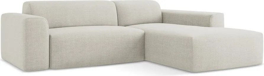 Colțar bej (cu colț pe partea dreaptă/cu șezlong) Keli – Makamii