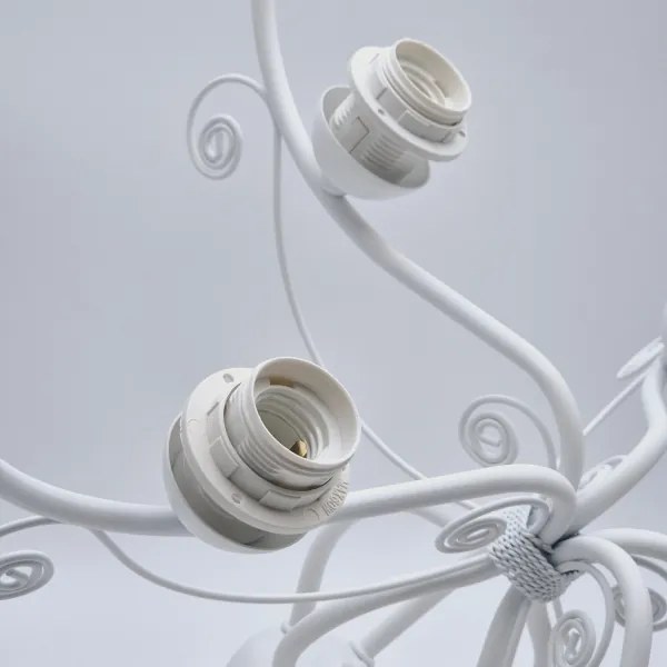 Lustră pe lanț RETRO II 5xE27/60W/230V alb