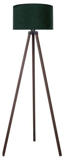 Lampadar VELVET 1xE27/60W/230V maro/verde Brilagi