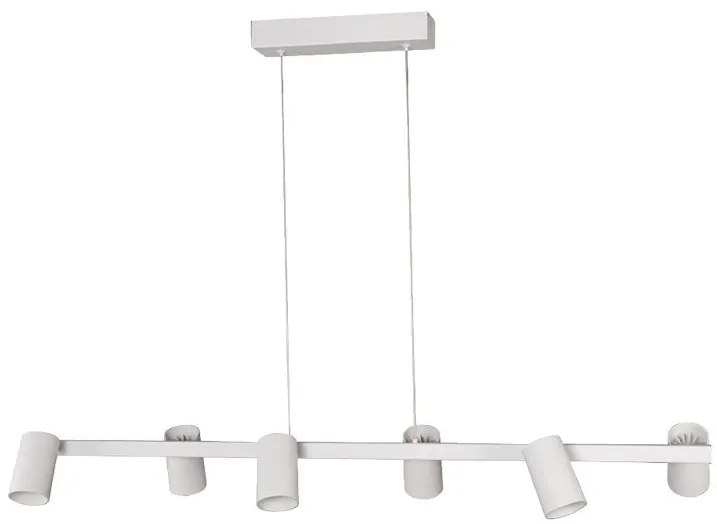 Lustra suspendata cu 6 spoturi SAL alb MA-8297