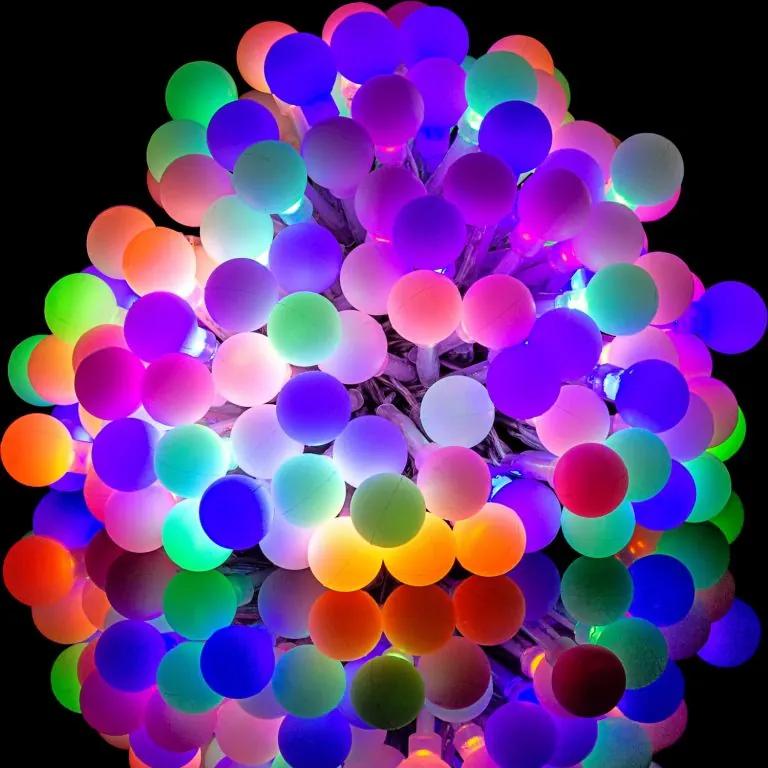 Iluminare petrecere - 10m, 100 LED-uri, colorate + controler