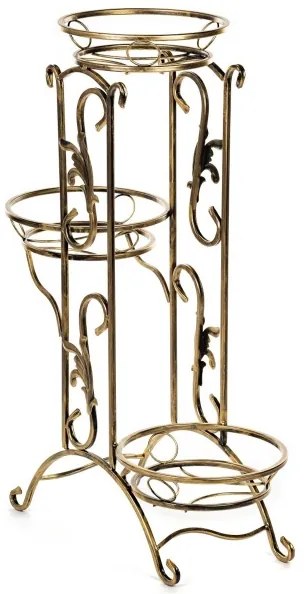 Suport de flori 90x65 cm auriu