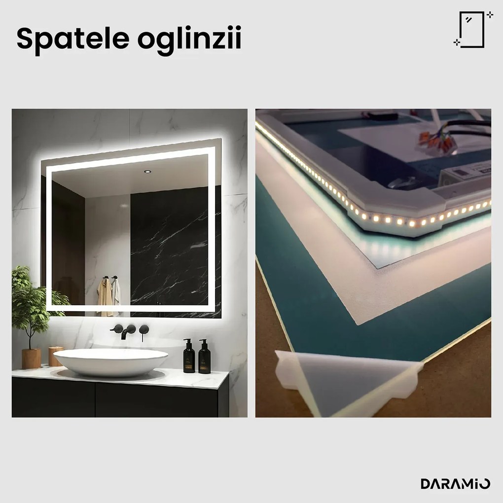 Oglindă atipică cu iluminare LED G9