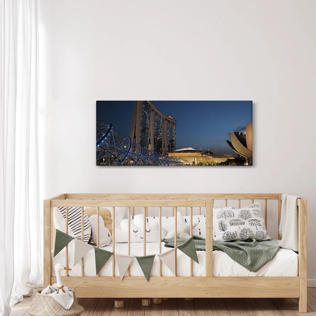 Tablou cu metropolă modernă (120x50 cm)