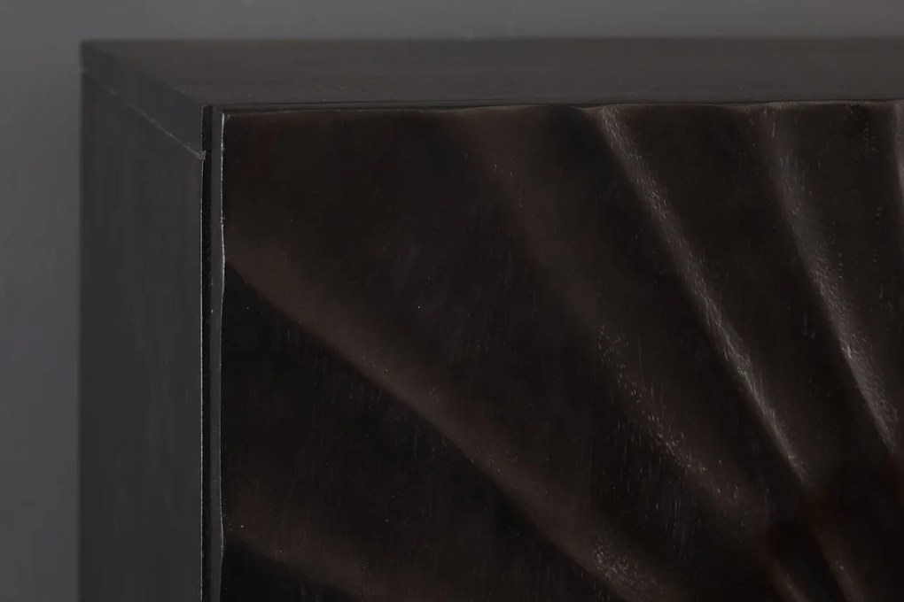 Dulap din lemn Scorpion 120cm Mango, negru