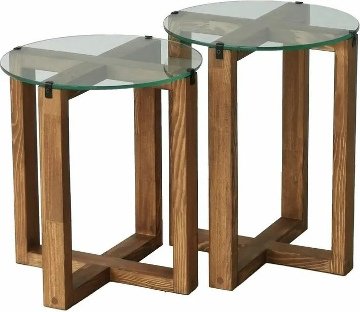 Set de măsuțe Amalfi Walnut, 2 buc.