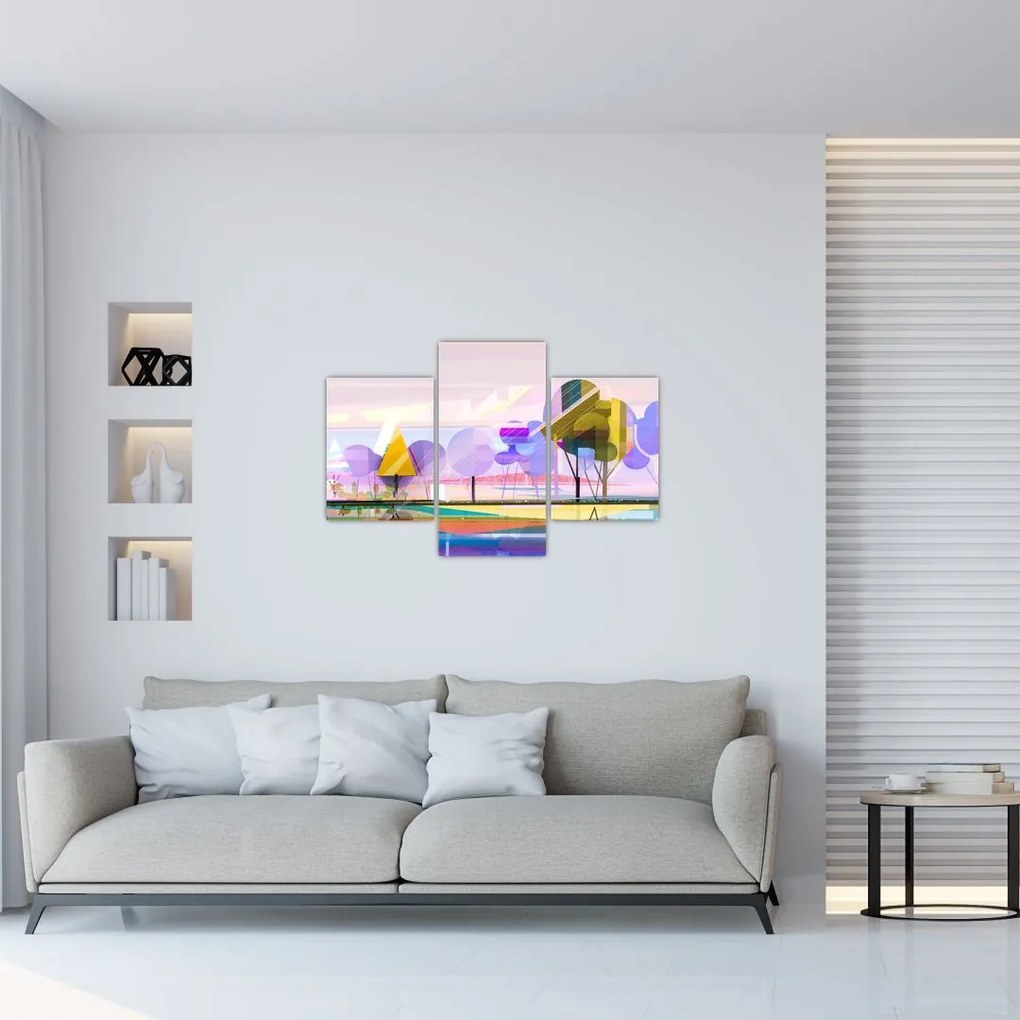 Tablou - Peisaj, abstracție (90x60 cm)