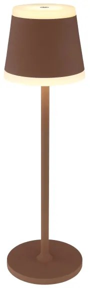 Globo 58433R - Lampă de birou LED RIDLEY LED/4,6W/3,7V 3000K maro dimabilă