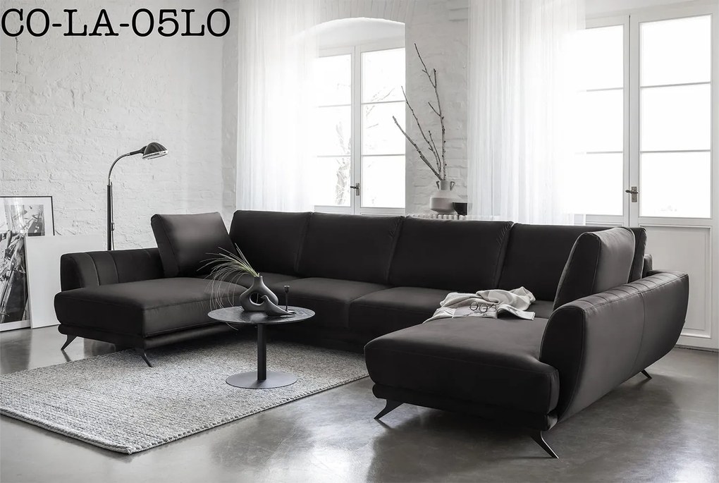 Colțar lemn masiv Larco's Formă U Extensibil 362x191cm Personalizabil - Riviera 97