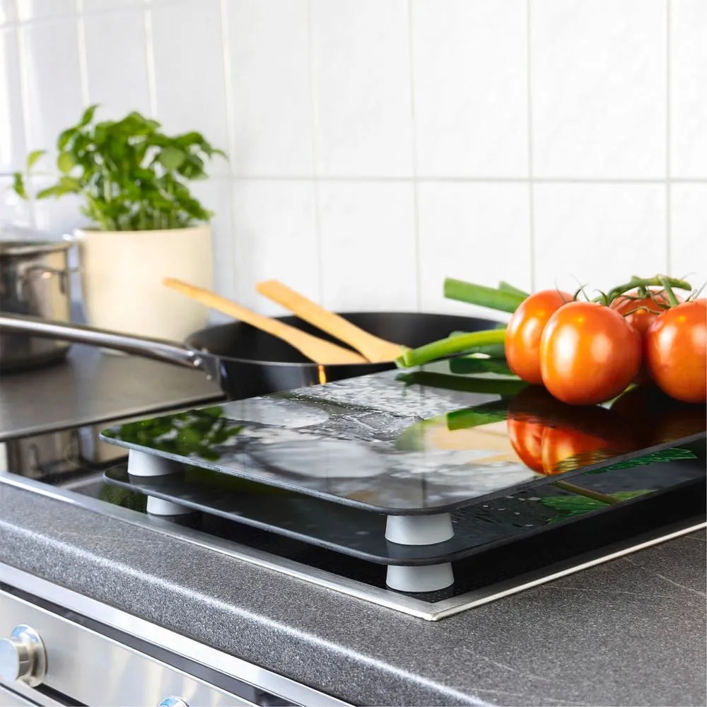 Set 2 protecții din sticlă pentru aragaz Wenko Mojitos, 52 x 30 cm