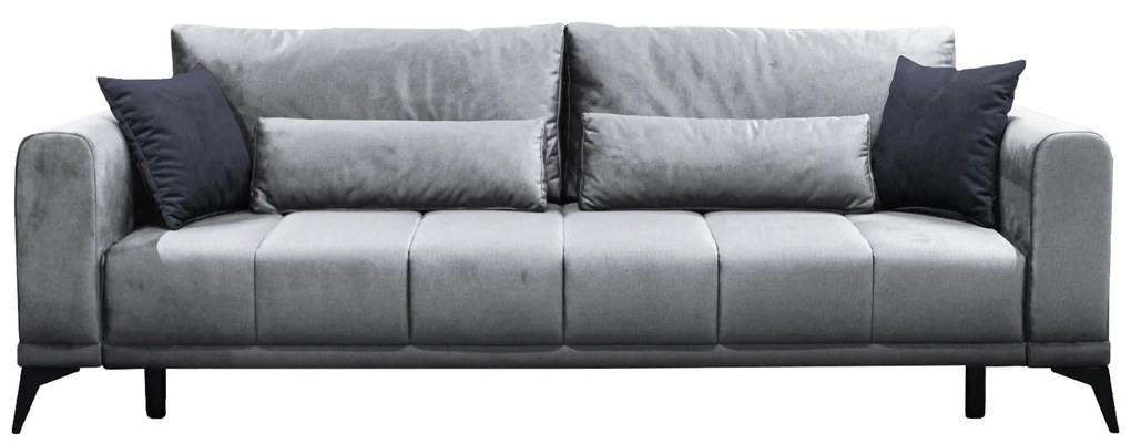 Canapea extensibilă, gri deschis/ gri, GRACE BIG SOFA