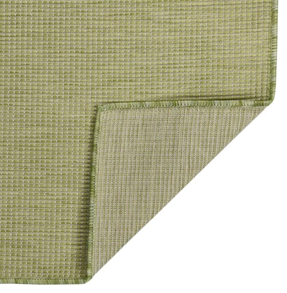 Covor de exterior, verde, 80x150 cm, tesatura plata Verde, 80 x 150 cm