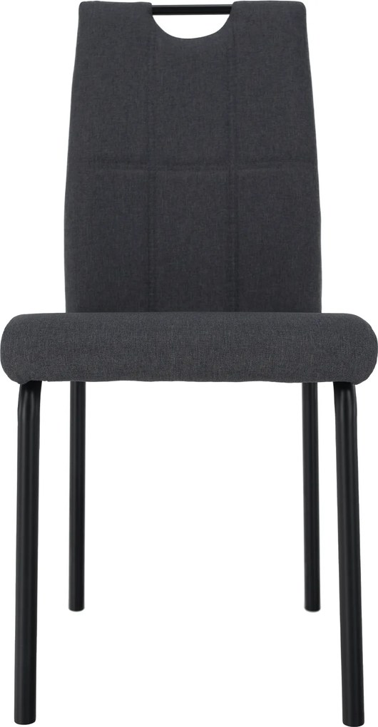 Scaun de sufragerie, gri/metal, JONKA