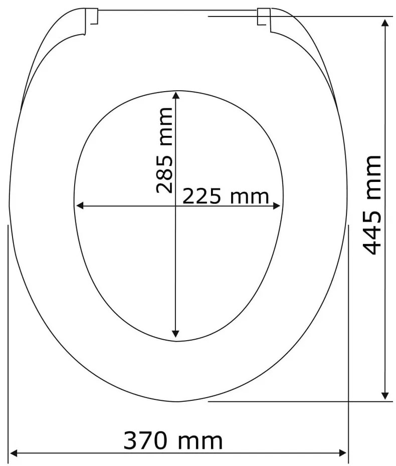 Capac WC Wenko Rieti, 44,5 x 37 cm, alb